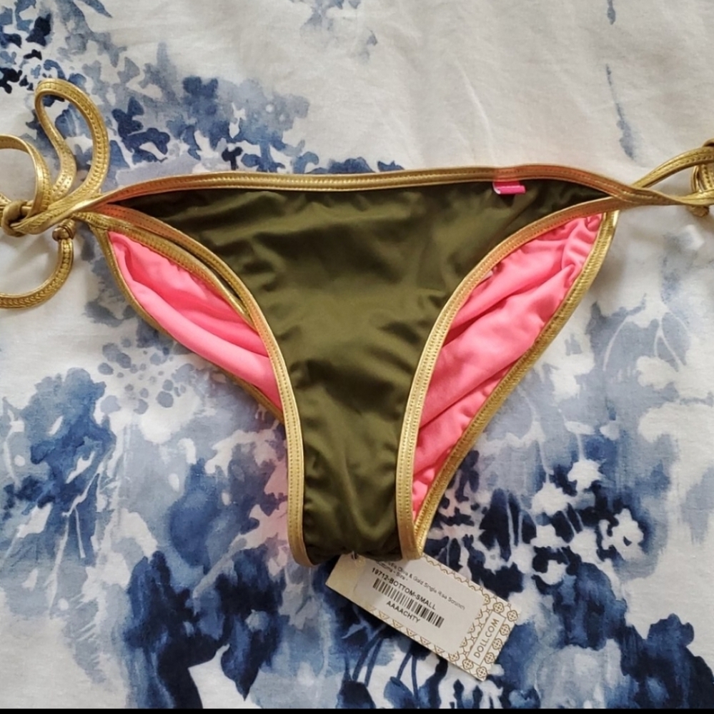 NWT olive green bikini
